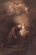 unknow artist The Christ child appearing to saint anthony of padua oil painting
